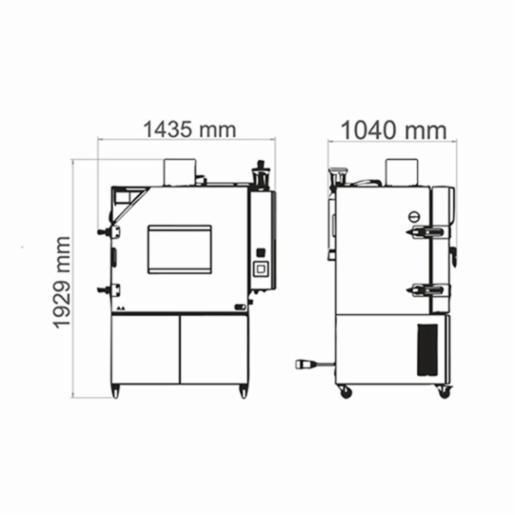 Binder Series LIT MK - Battery test chambers Battery test chambers with safety equipment for rapid temperature changes LIT MK 240 480V-C 9020-0404