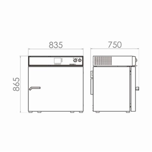 Binder Series M Classic.Line - Drying and heating chambers with forced convection and advanced program functions M 115 9010-0202