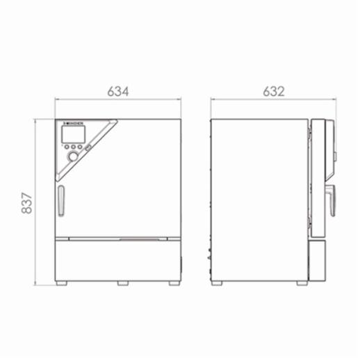 [BINDER GmbH] KB 시리즈, 컴프레서 기술 적용 냉각 인큐베이터, KB 53 (Product No. 9020-0199)