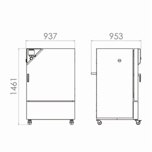 [BINDER GmbH] KB 시리즈, 컴프레서 기술 적용 냉각 인큐베이터, KB 240 (Product No. 9020-0202)