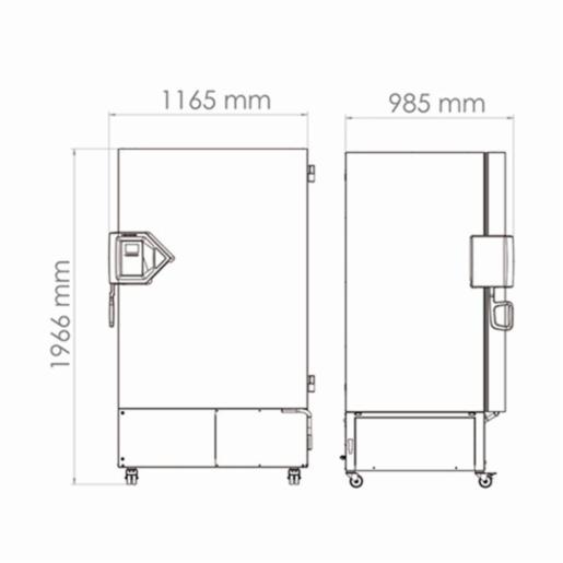 Binder Series UF V - Ultra low temperature freezers with climate-neutral refrigerants UF V 700 230V-W 9020-0350