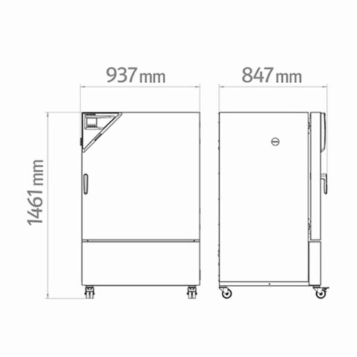 Binder KBF-S Solid.Line 시리즈 - 넓은 온/습도 범위 항온 챔버, KBF-S 240 230V 9020-0366