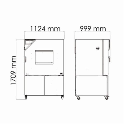 Binder Series MKF - Dynamic climate chambers for rapid temperature changes with humidity control MKF 240 400V 9020-0380