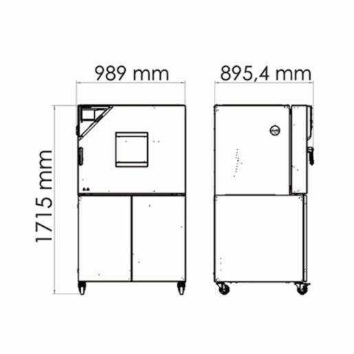 Binder Series MKFT - Dynamic climate chambers for rapid temperature changes with humidity control and extended low temperature range MKFT 115 400V 9020-0382