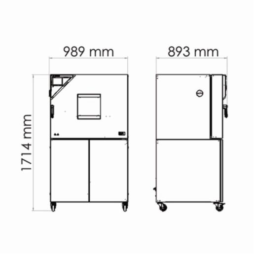 Binder Series MKT - Dynamic climate chambers for rapid temperature changes with extended low temperature range MKT 115 400V 9020-0385