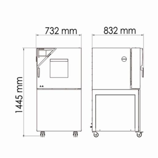 Binder Series MKF - Dynamic climate chambers for rapid temperature changes with humidity control MKF 56 240V  9020-0389