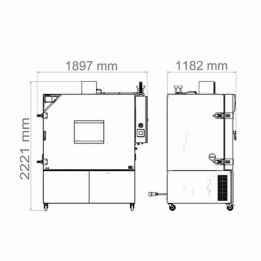 Binder Series LIT MK - Battery test chambers Battery test chambers with safety equipment for rapid temperature changes LIT MK 720 400V 9020-0403