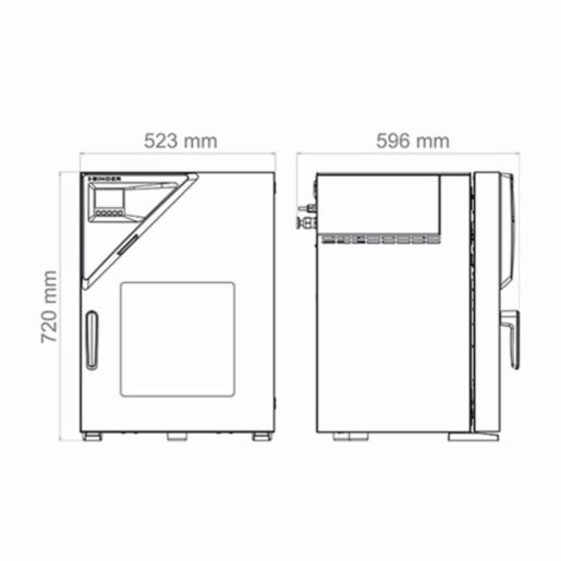 [BINDER GmbH] VD 시리즈, 비가연성 솔벤트용 진공 건조 챔버, VD 23 (Product No. 9630-0001)