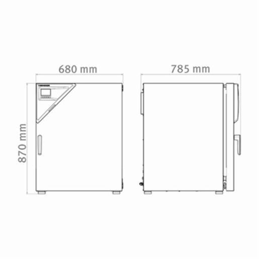 [BINDER GmbH] CB-S Solid.Line 시리즈, 열풍 살균 기능 CO₂ 인큐베이터, CB-S 170 (Product No. 9640-0001)