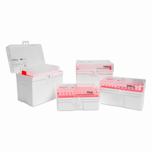 LabPRO QuickFit Pipette Tip 200uL, Non-filter, Clear, Racked, Sterile, 4,800pcs/carton LPCP0004